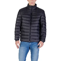 Black Recycled Polyester Coat