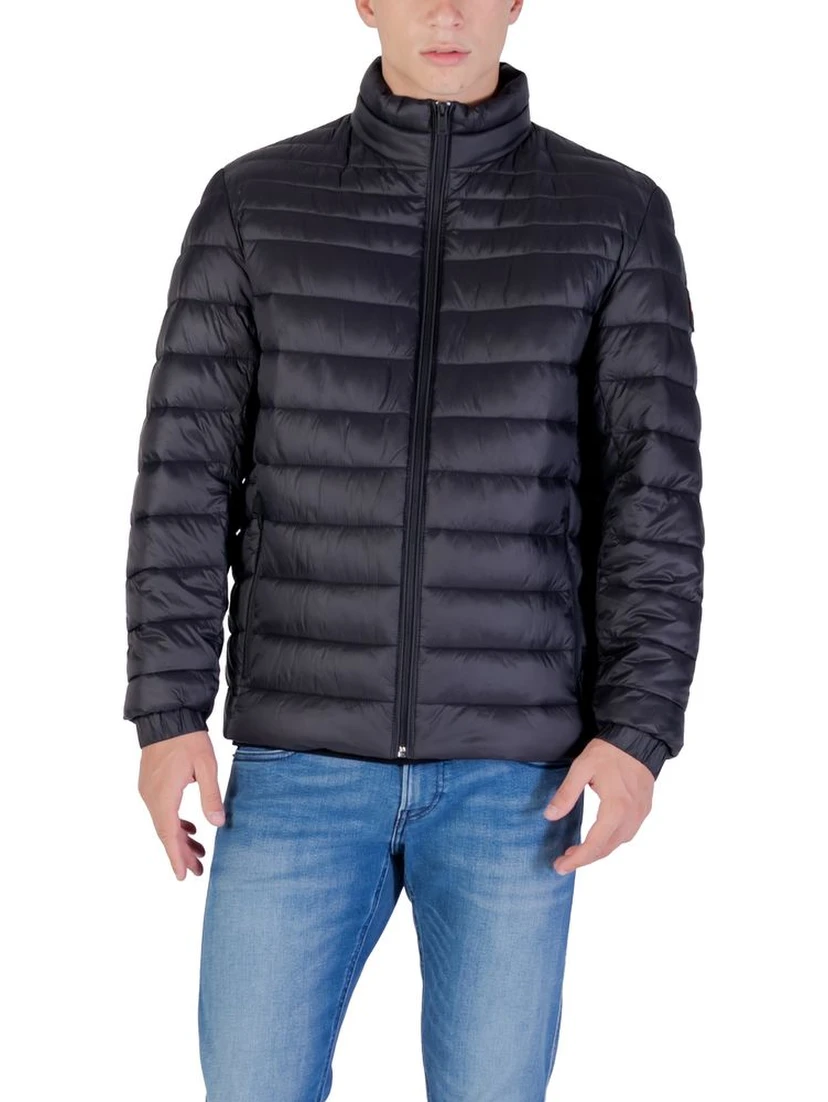 Black Recycled Polyester Coat