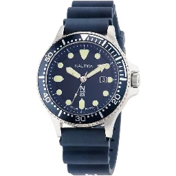 Blue Synthetic Sport Watch