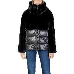 Black Polyester Coat