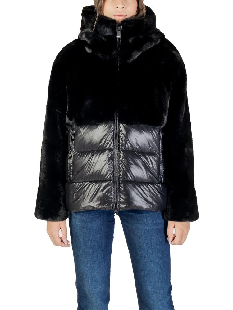 Black Polyester Coat