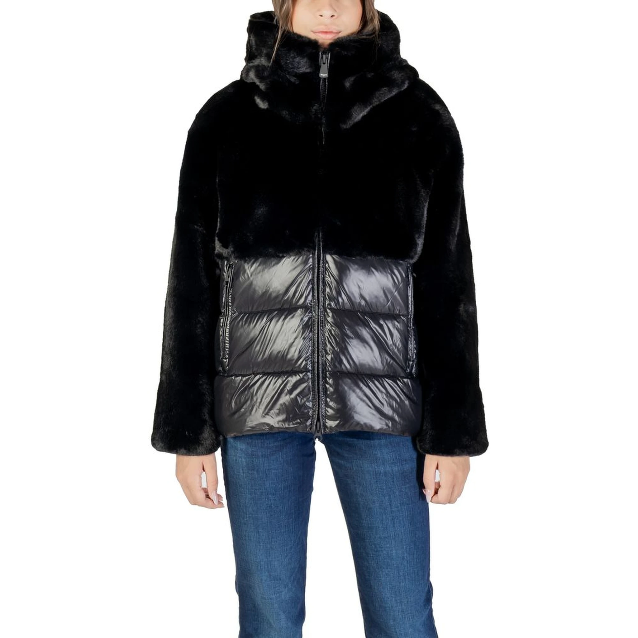 Black Polyester Coat