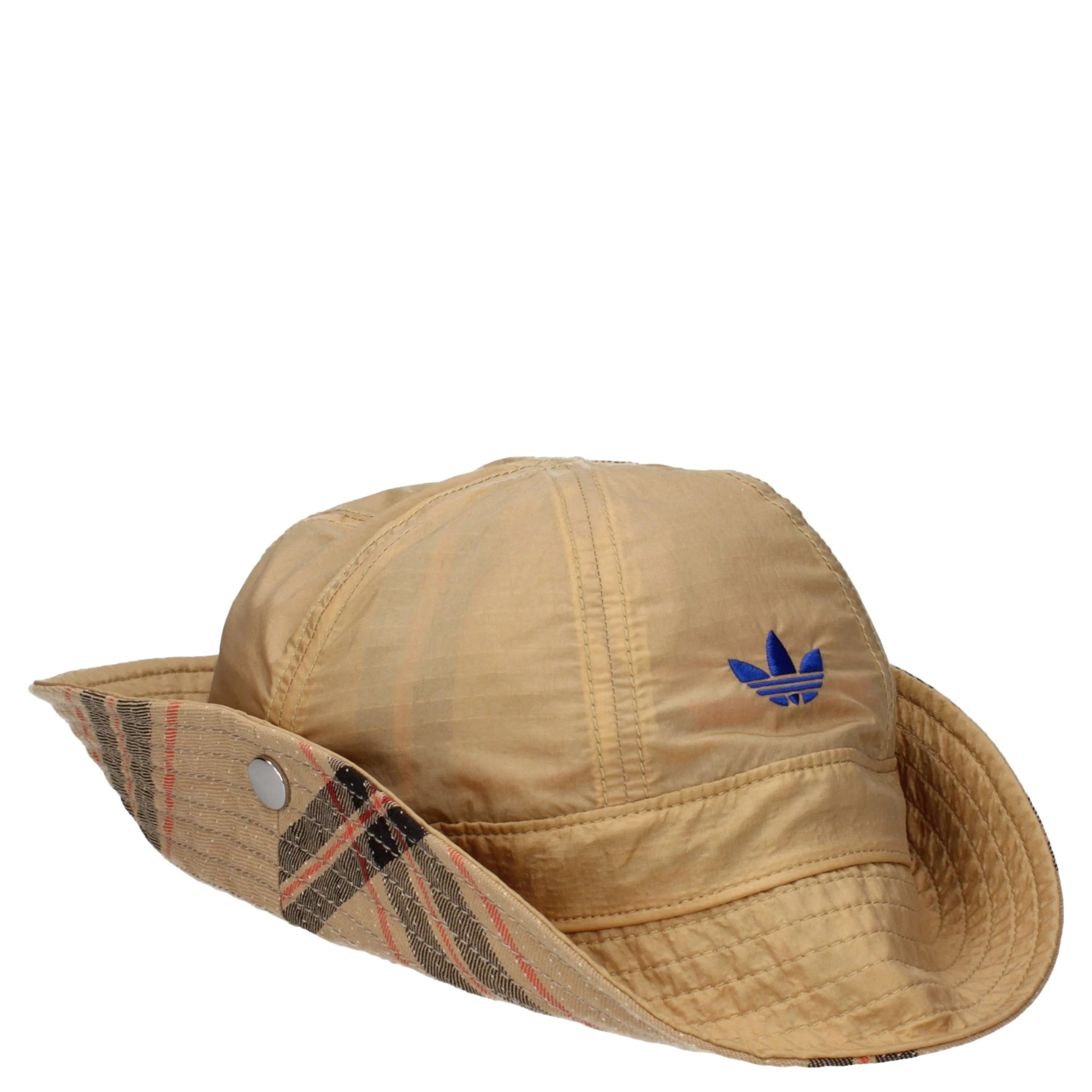 Beige Fabric Bucket Hat