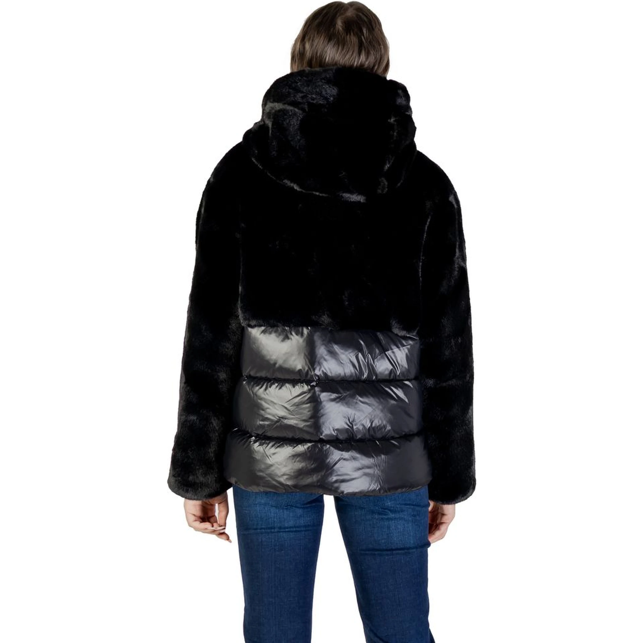 Black Polyester Coat