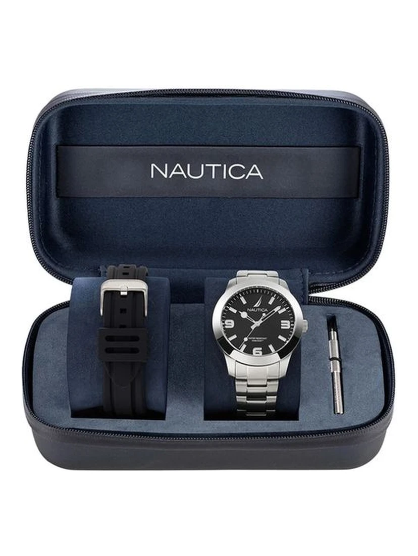 Gray Stainless Steel Dress Watch