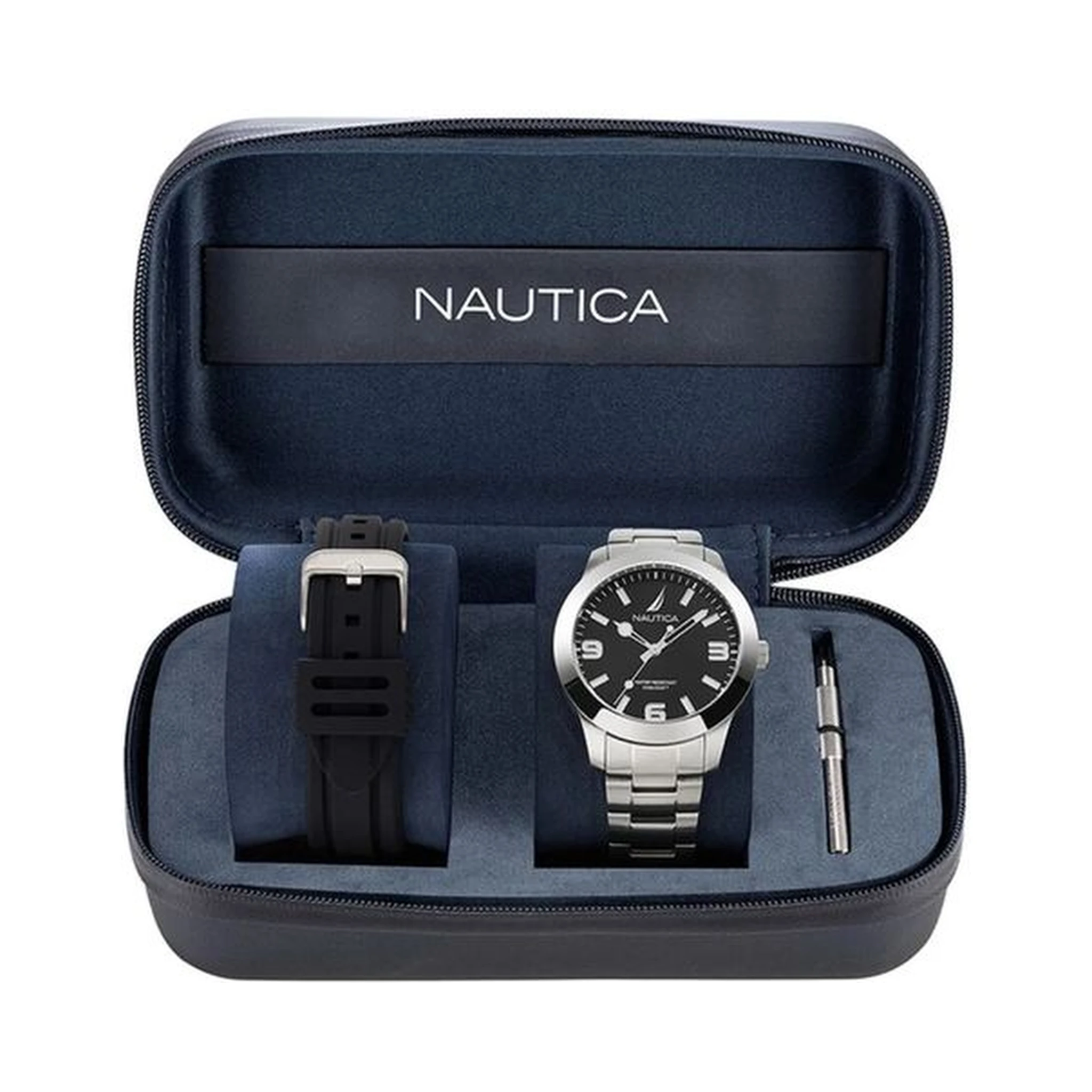 Gray Stainless Steel Dress Watch