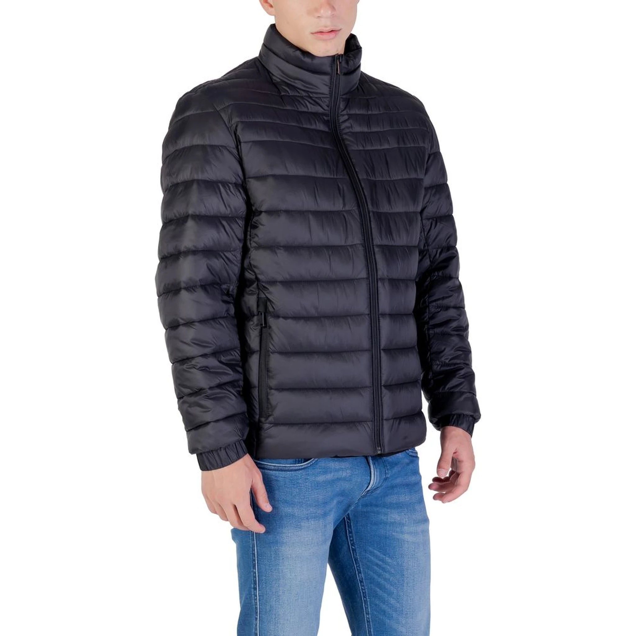 Black Recycled Polyester Coat