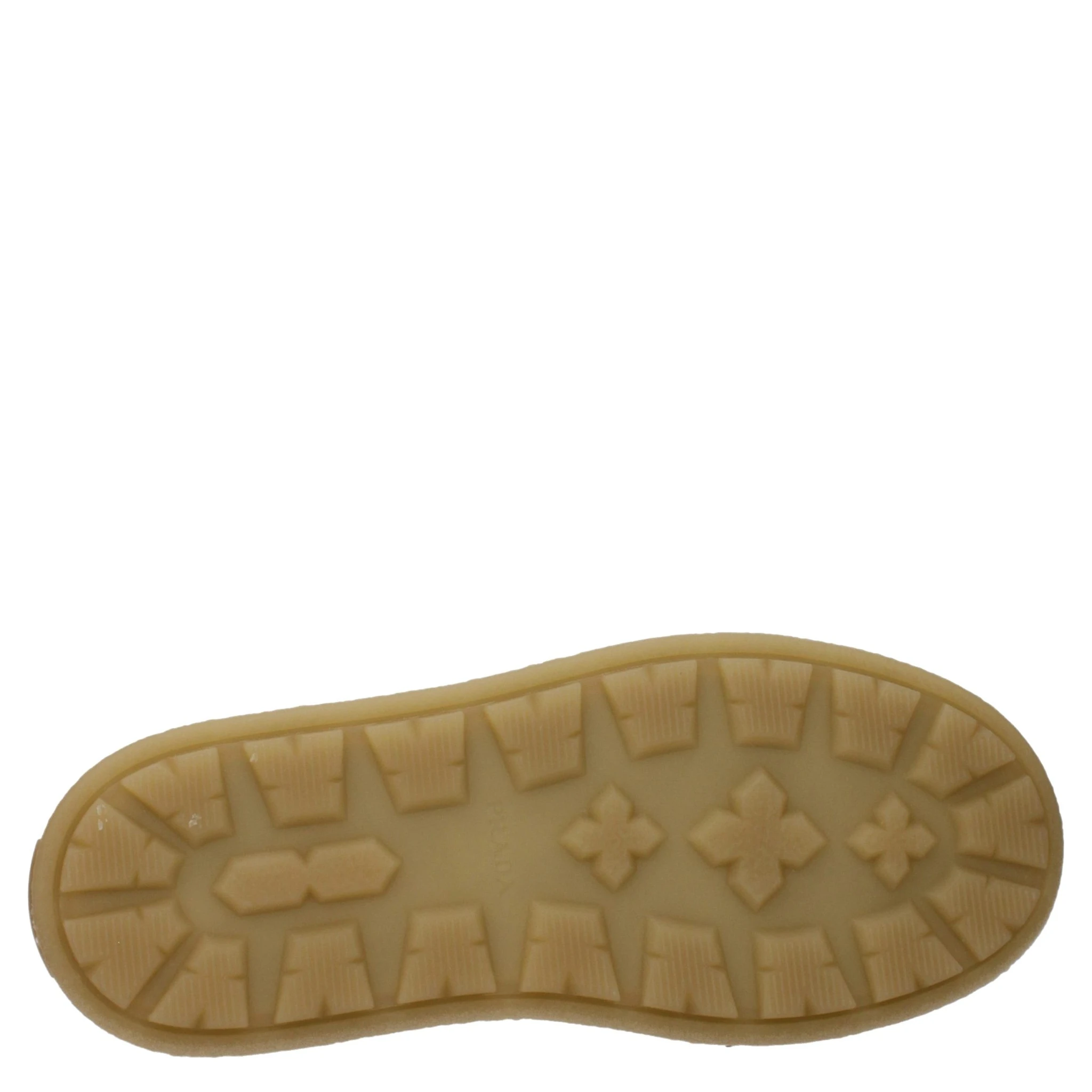 Beige Leather Platform Loafers