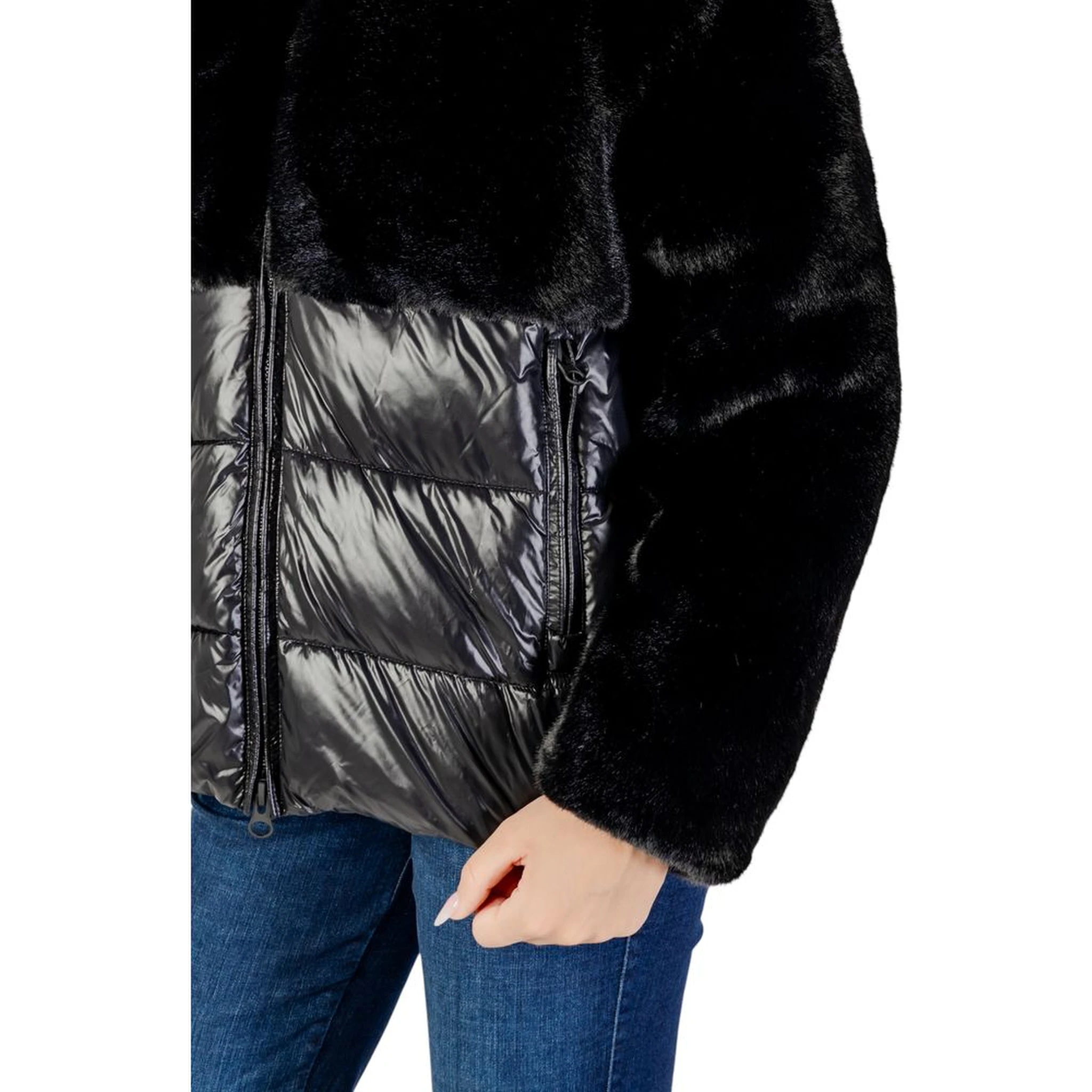 Black Polyester Coat