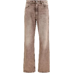 Multicolor Cotton Bootcut Jeans
