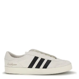 Beige Calf Leather Bos Taurus Low Top Sneakers