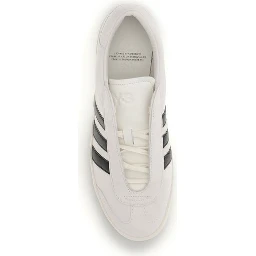 Beige Calf Leather Bos Taurus Low Top Sneakers