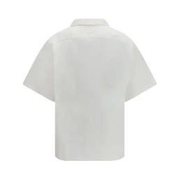 White Cotton Pattern Shirt