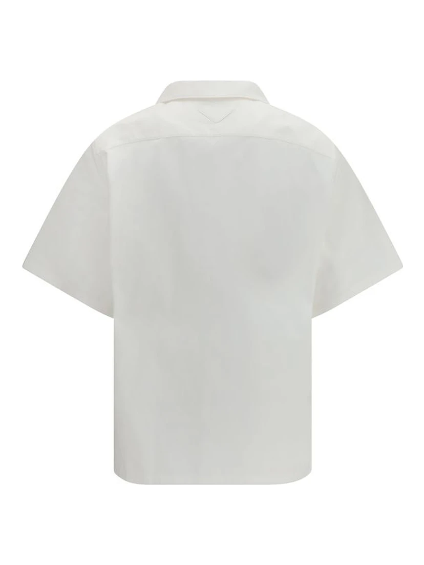 White Cotton Pattern Shirt