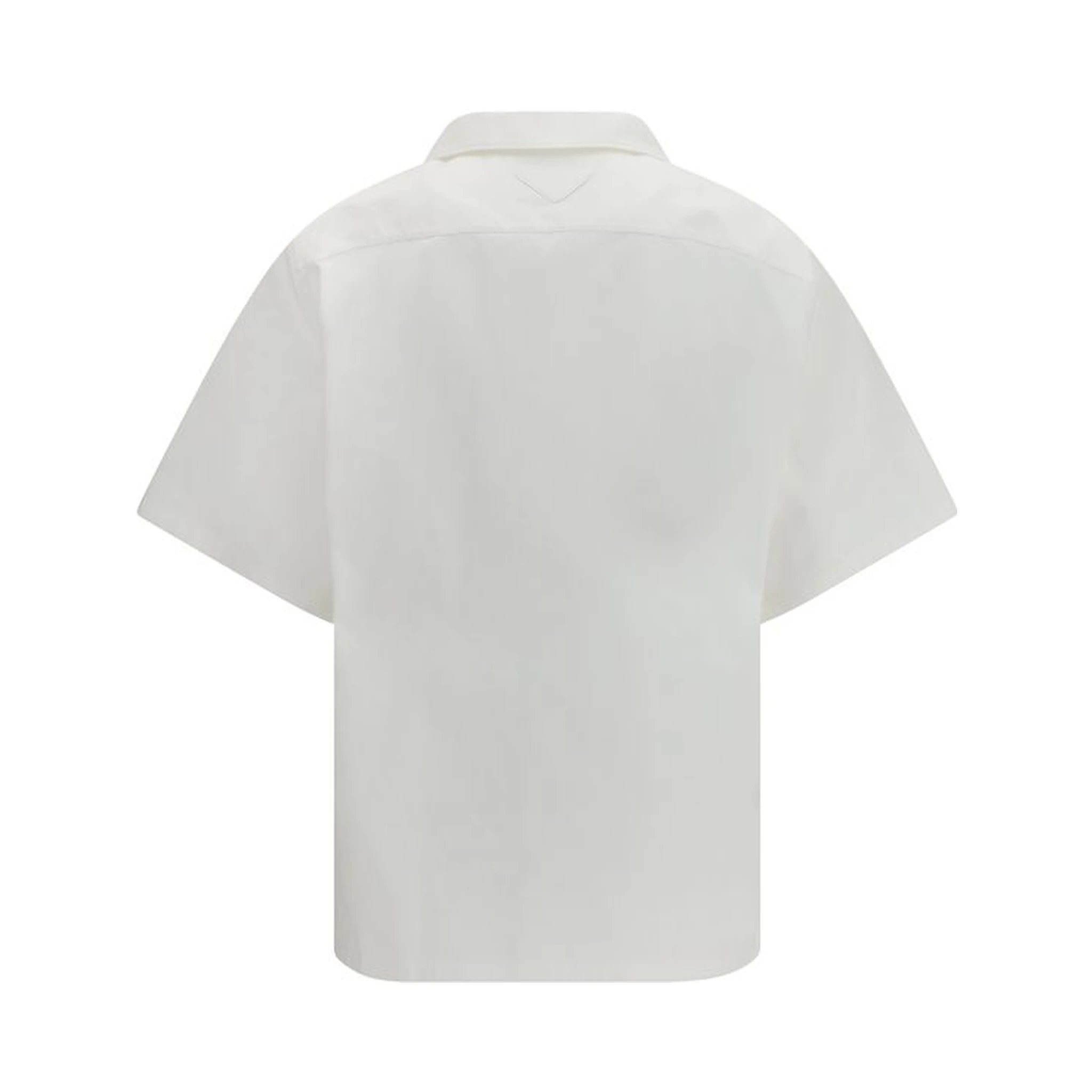 White Cotton Pattern Shirt