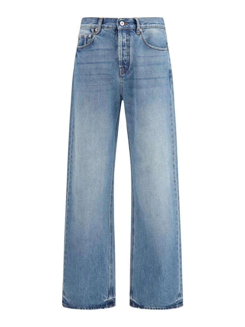 Blue Cotton Jeans Denim