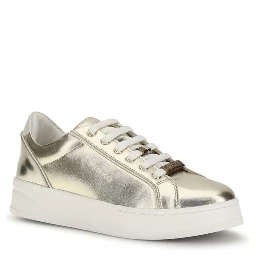 Gold Calf Leather Bos Taurus Platform Sneakers