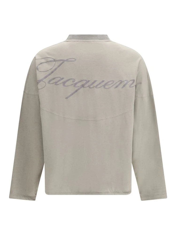 Gray Cotton Long Sleeve T-Shirt alternative