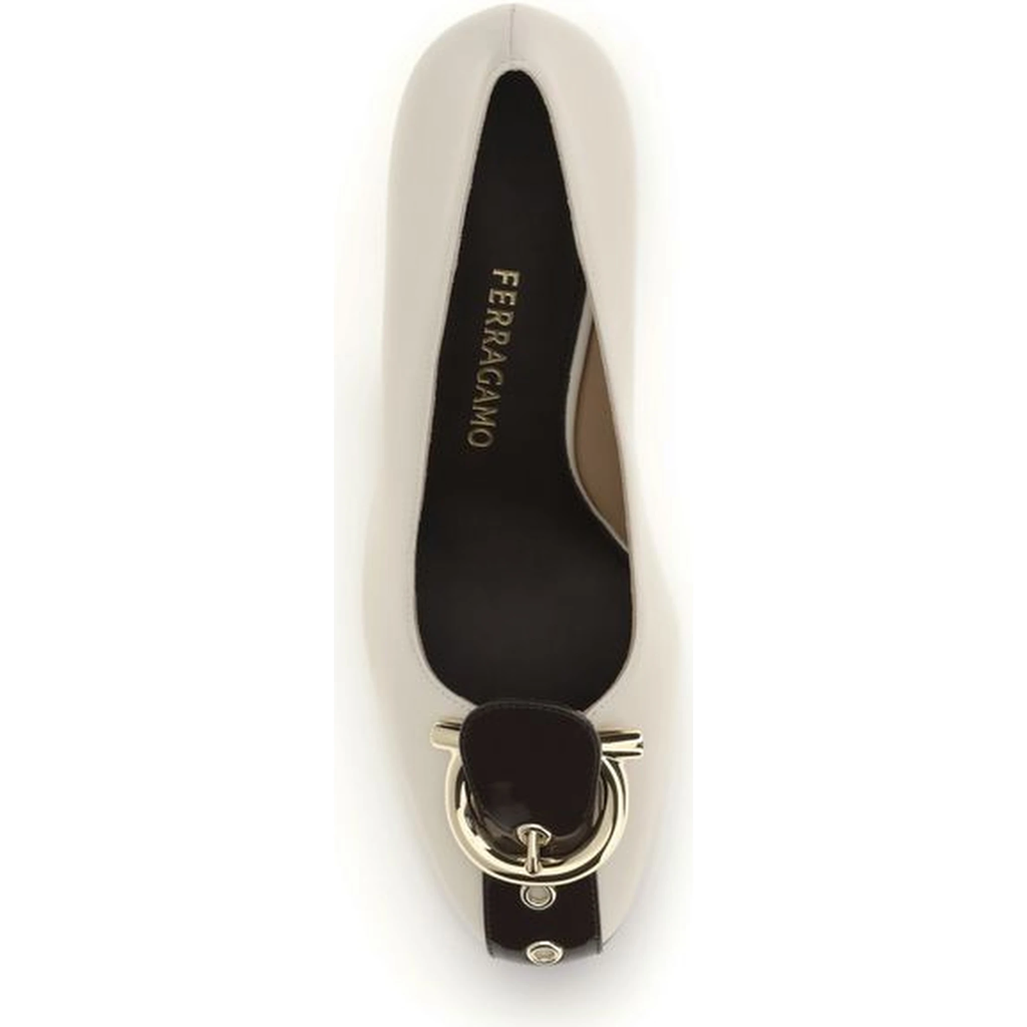 Beige Calf Leather Bos Taurus High Heel Pumps
