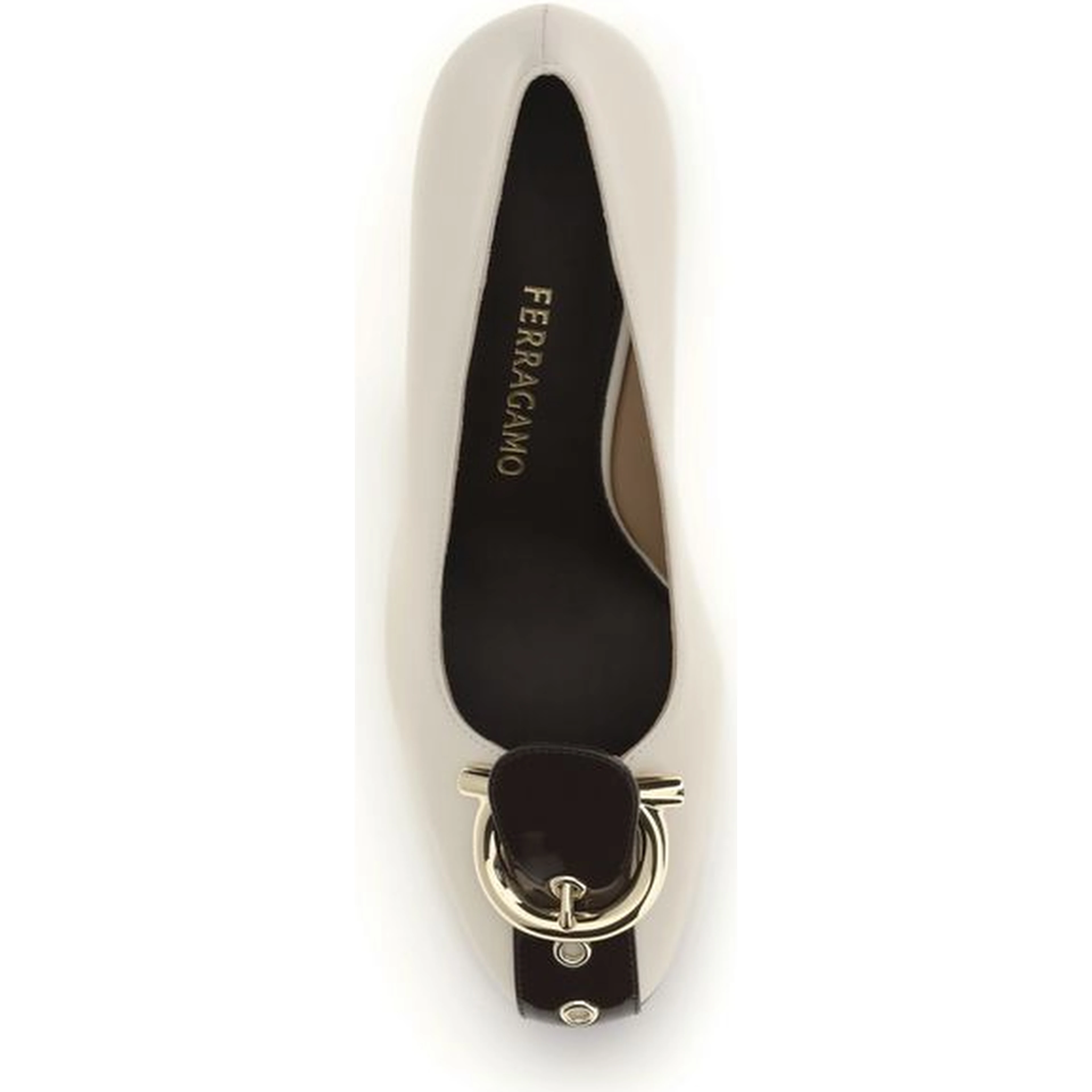 Beige Calf Leather Bos Taurus High Heel Pumps