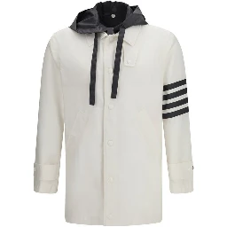 White Polyamide Sweatshirt