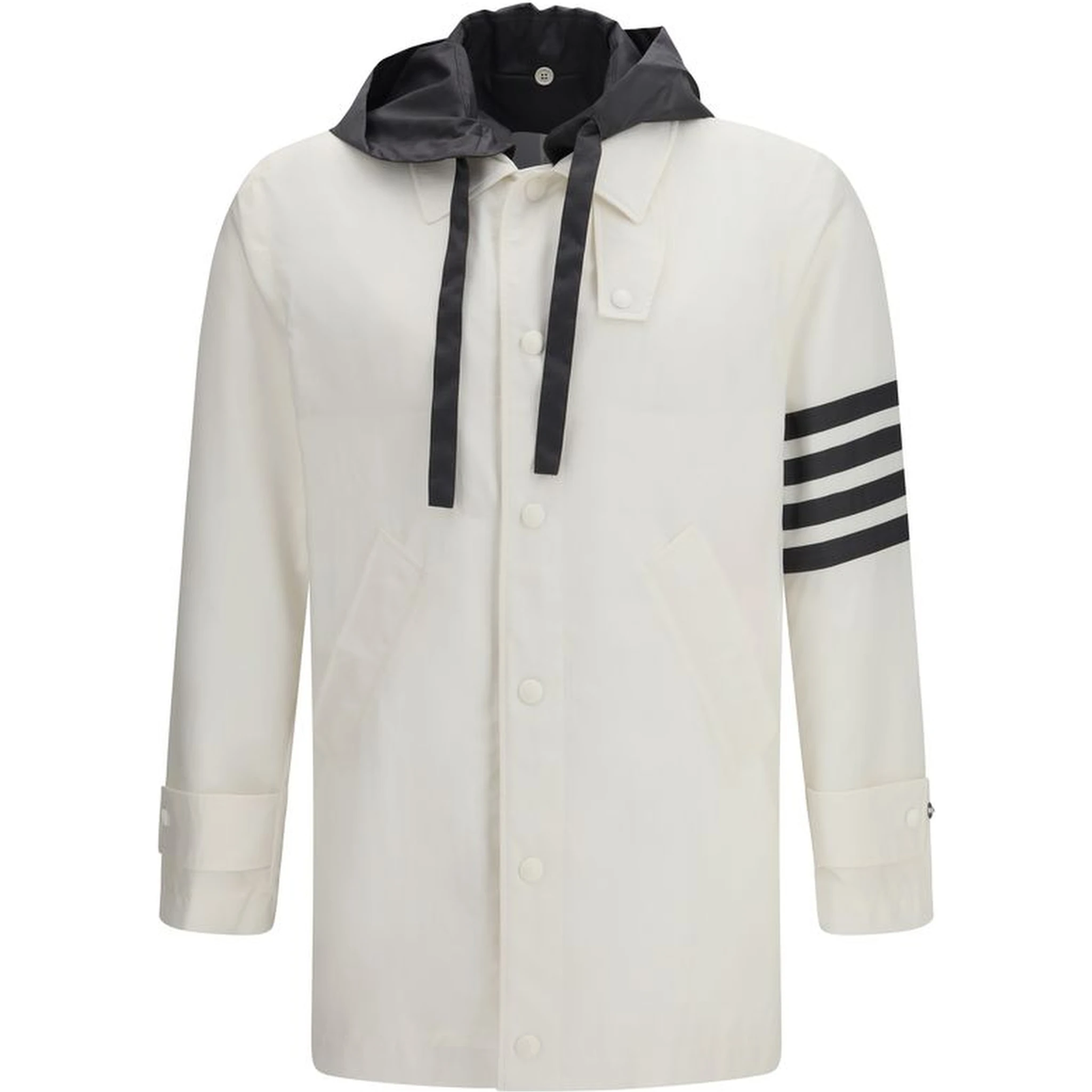 White Polyamide Sweatshirt