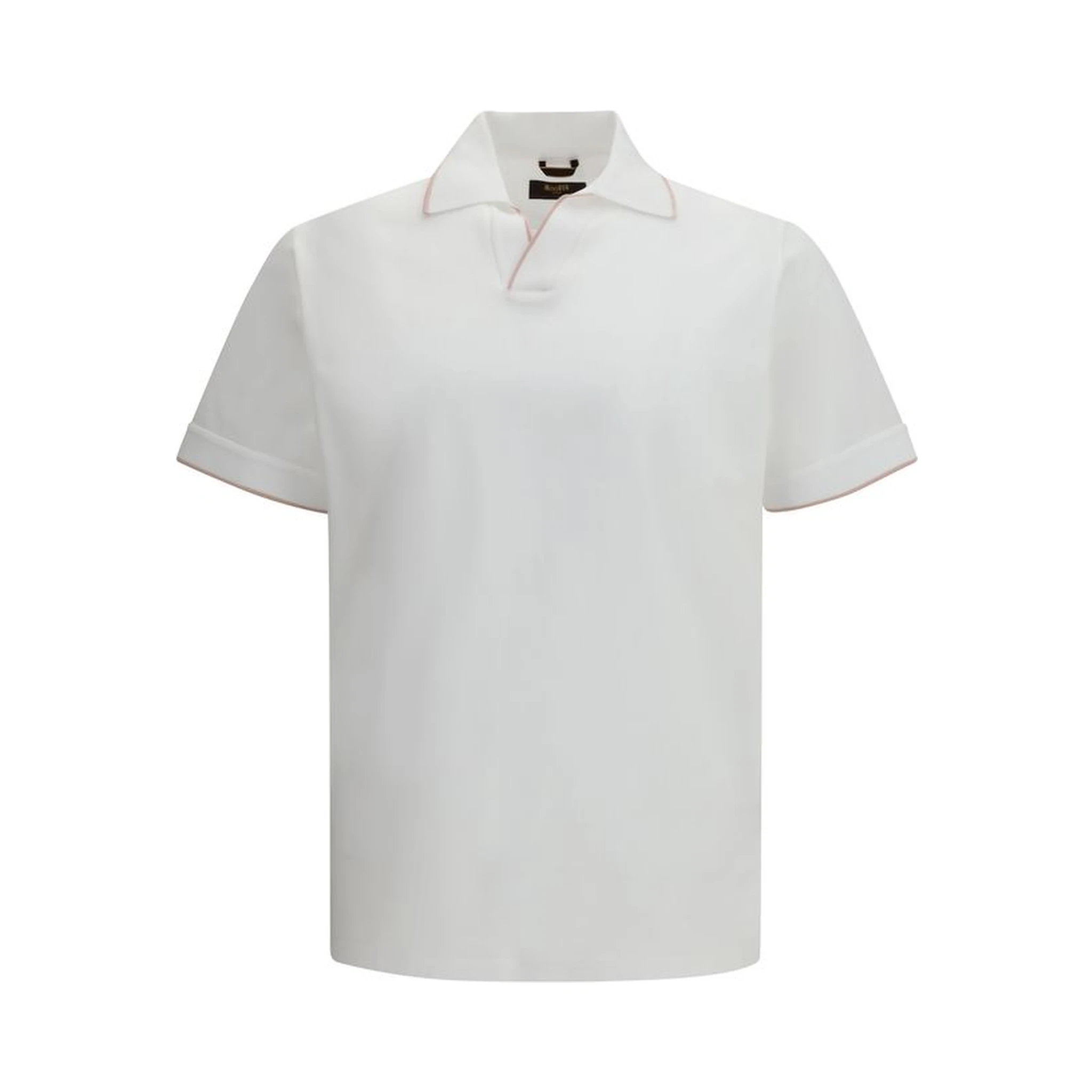 White Cotton Polo Shirt