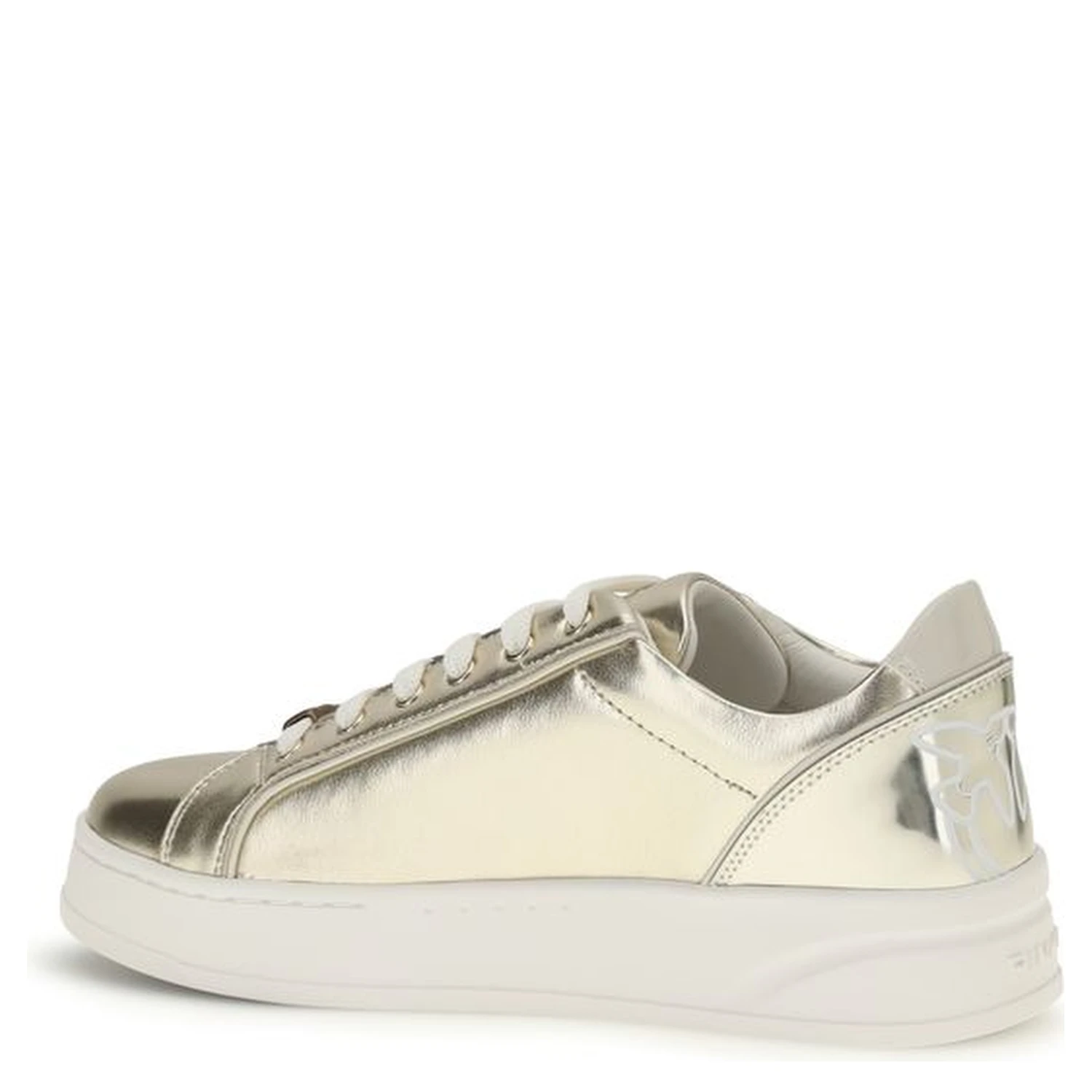 Gold Calf Leather Bos Taurus Platform Sneakers