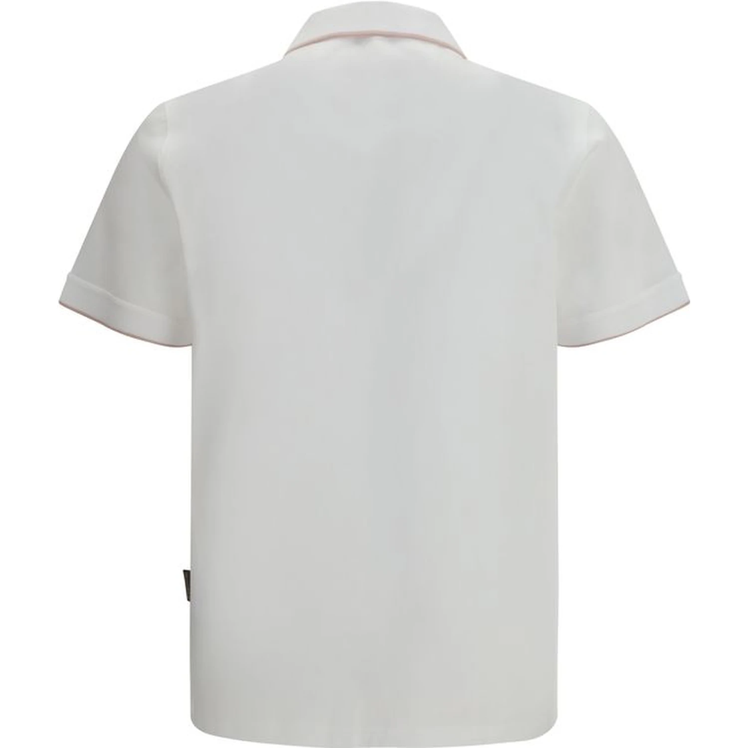 White Cotton Polo Shirt