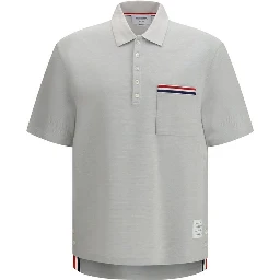 Gray Cotton Polo Shirt