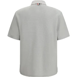 Gray Cotton Polo Shirt
