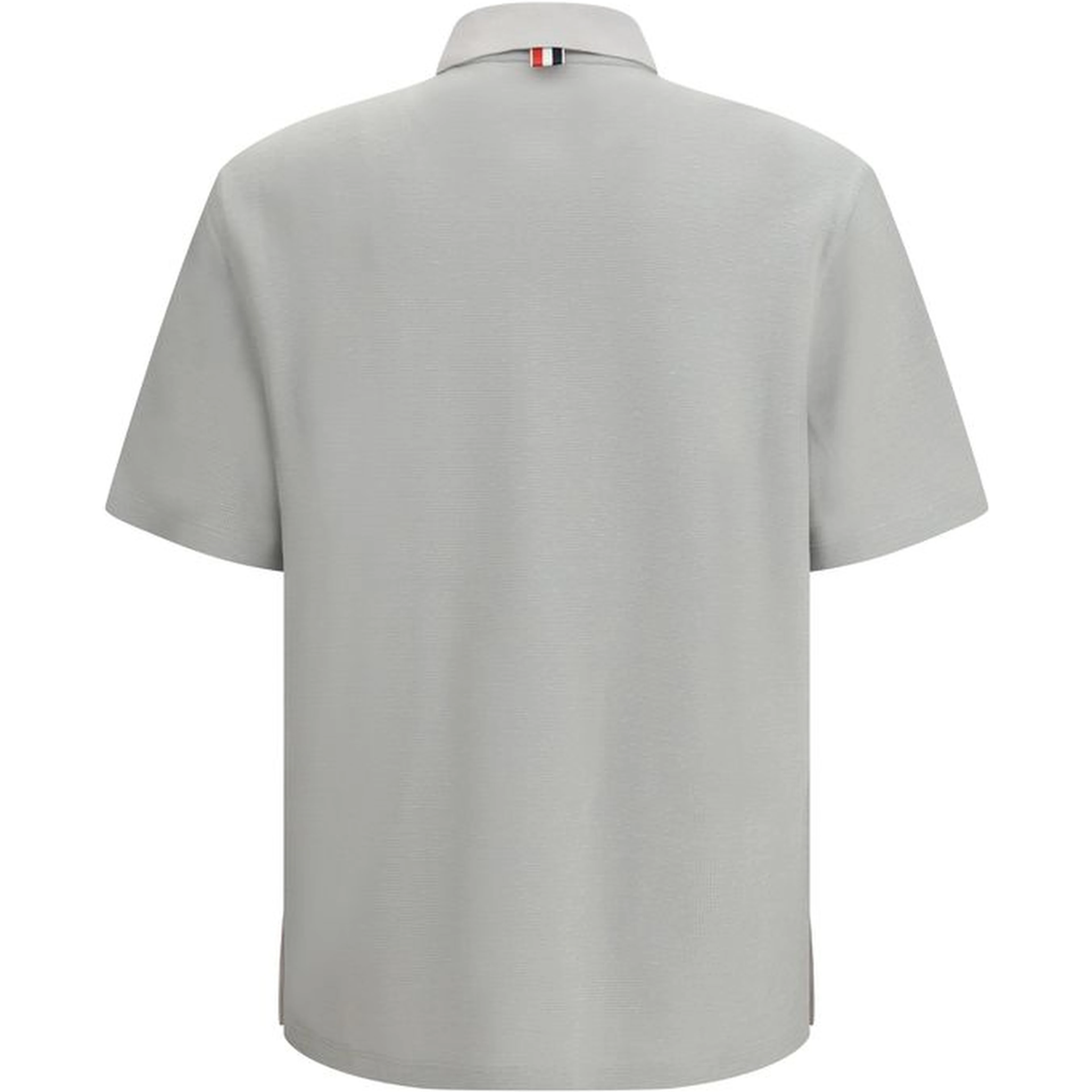 Gray Cotton Polo Shirt