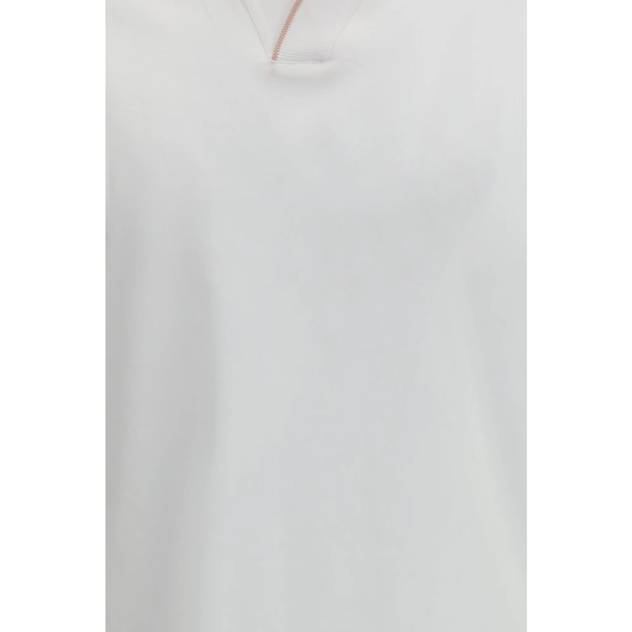 White Cotton Polo Shirt