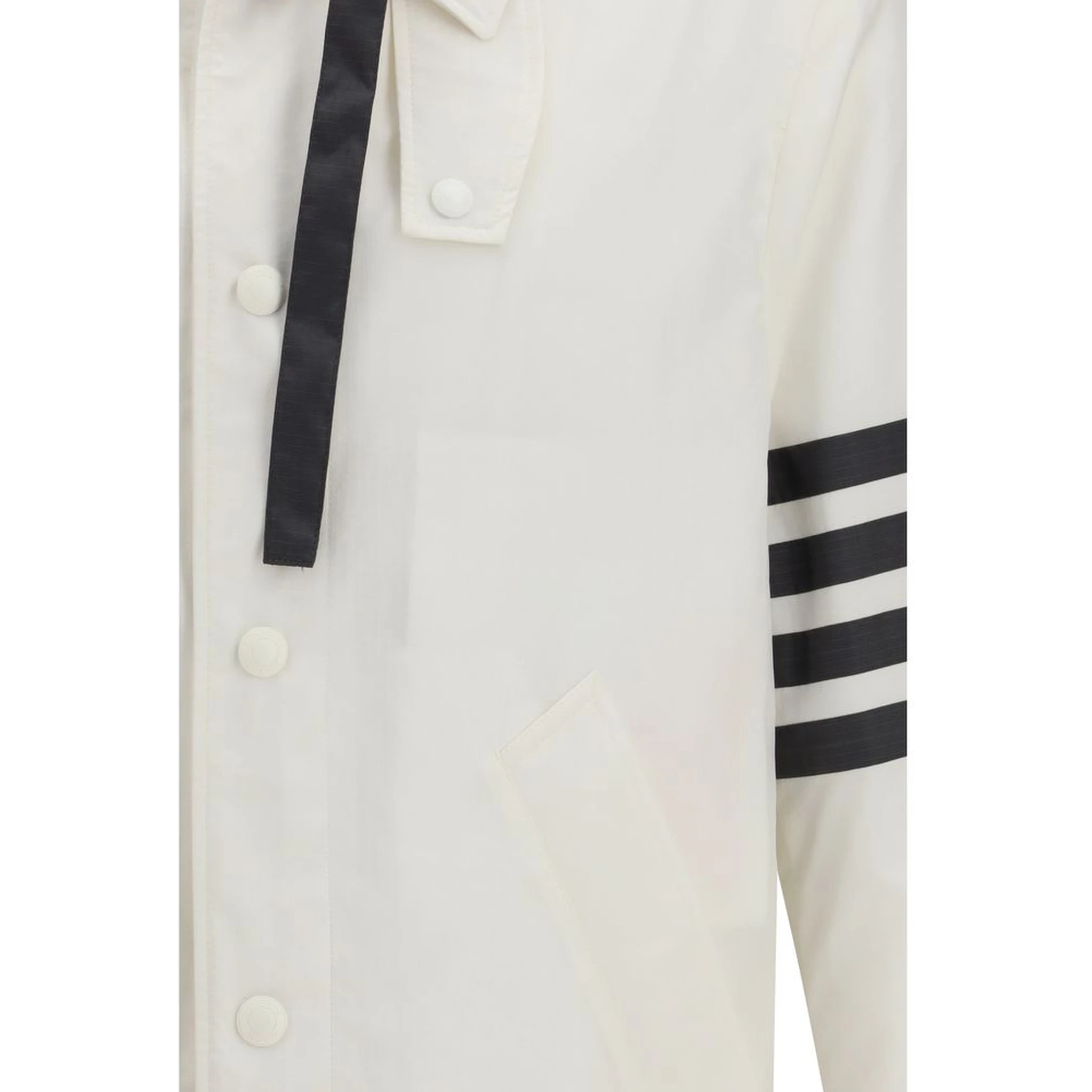 White Polyamide Sweatshirt