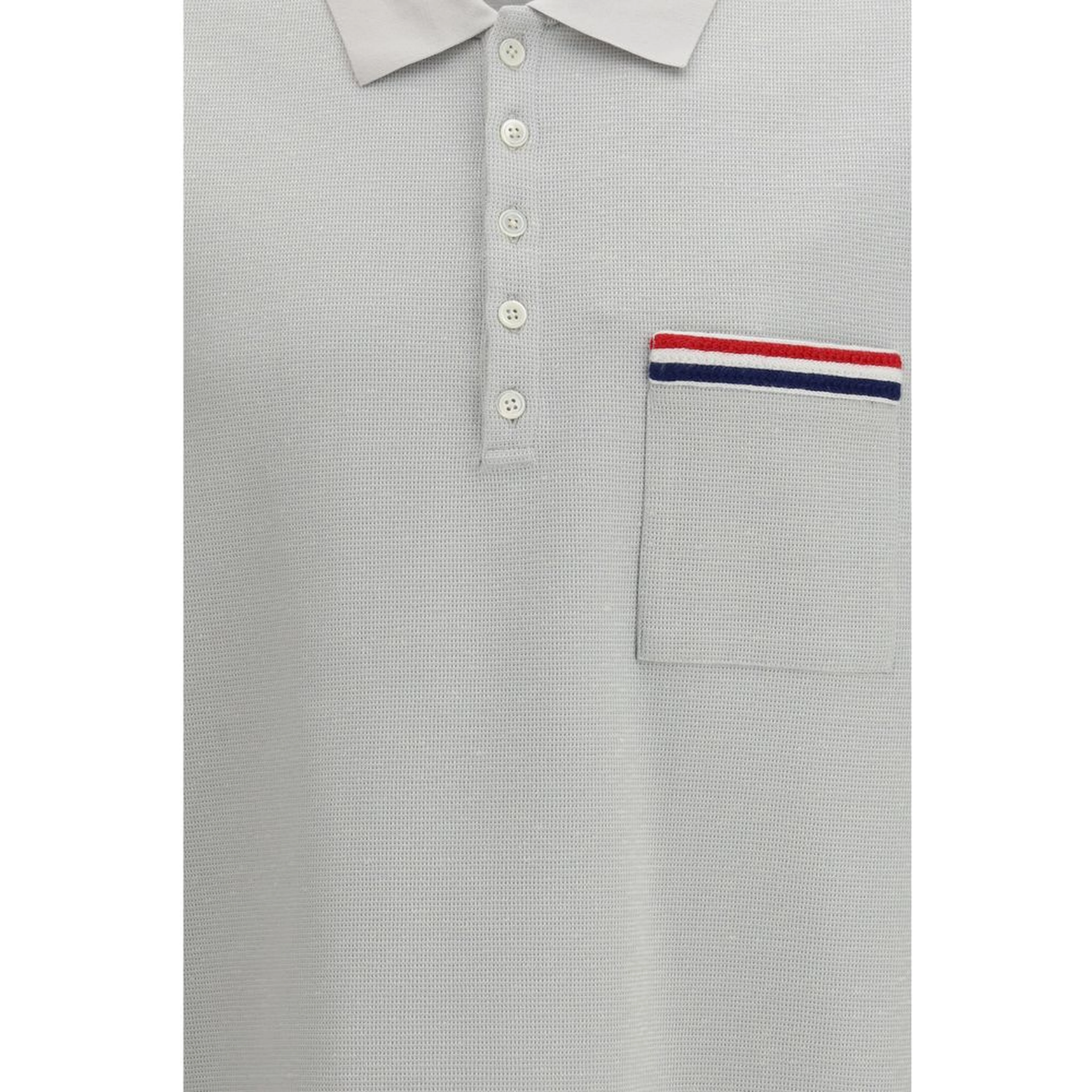 Gray Cotton Polo Shirt