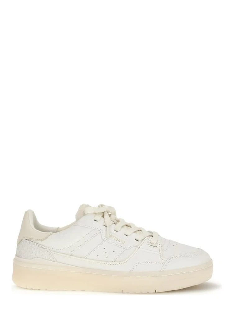 White Calf Leather Bos Taurus Low Top Sneakers