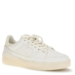 White Calf Leather Bos Taurus Low Top Sneakers