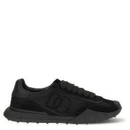 Black Calf Leather Bos Taurus Athletic Sneakers
