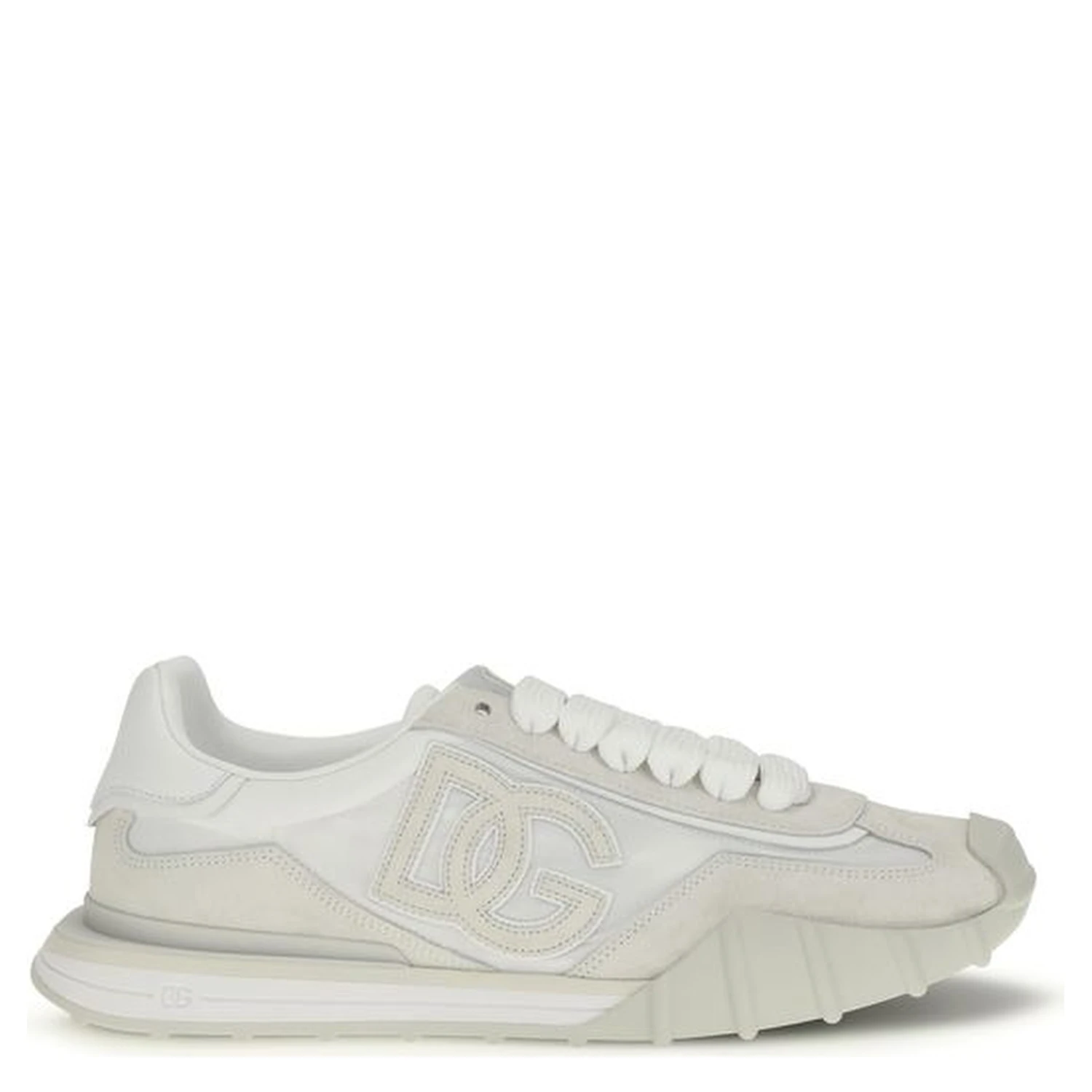 White Calf Leather Bos Taurus Athletic Sneakers