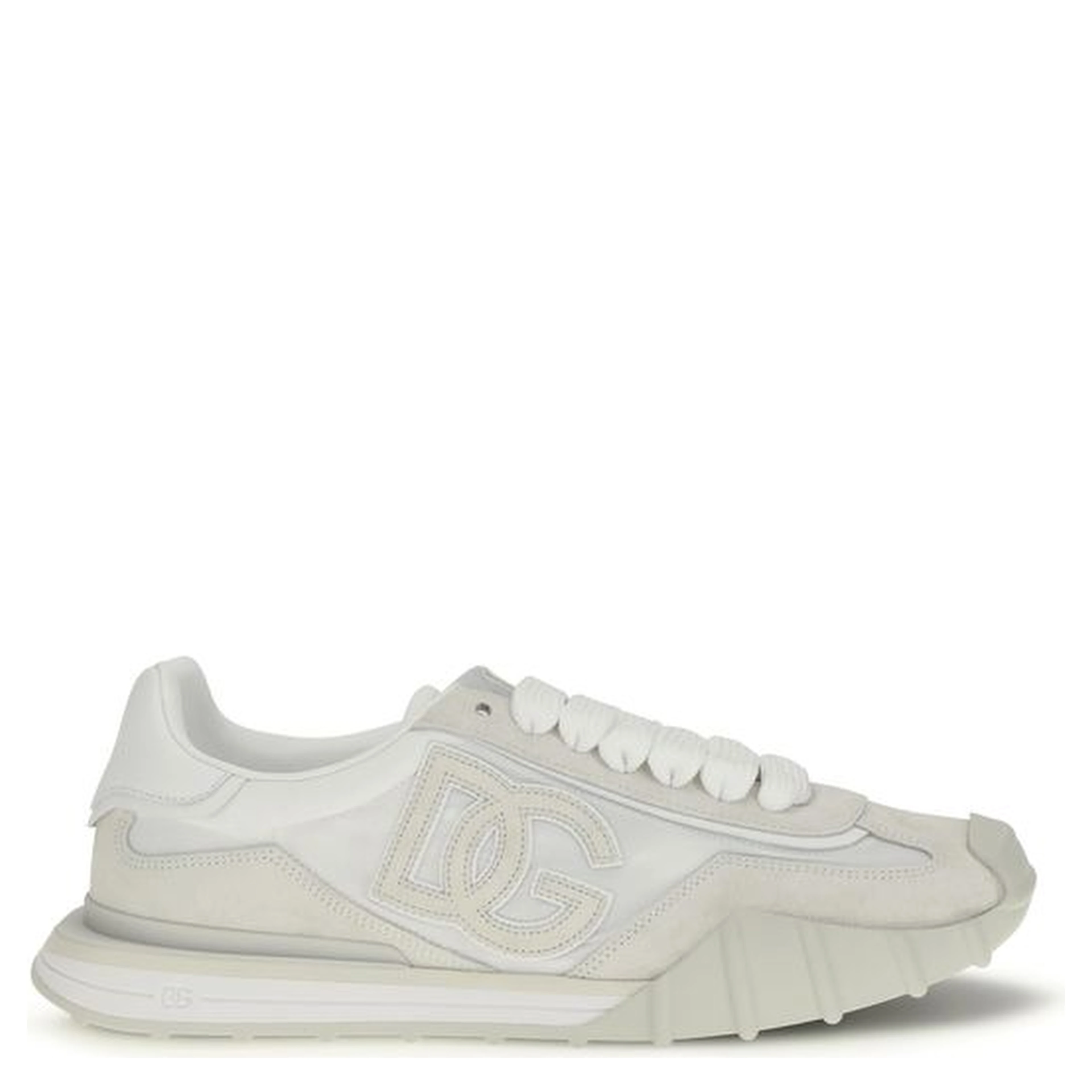 White Calf Leather Bos Taurus Athletic Sneakers