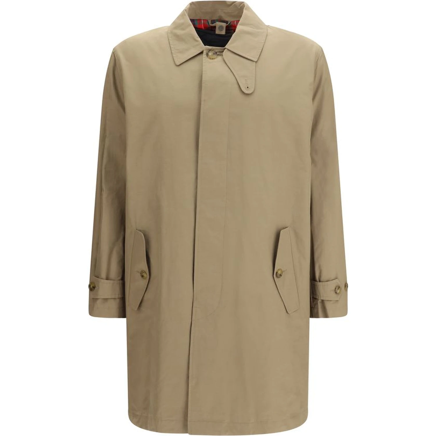 Beige Polyamide Trench Coat
