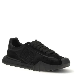 Black Calf Leather Bos Taurus Athletic Sneakers