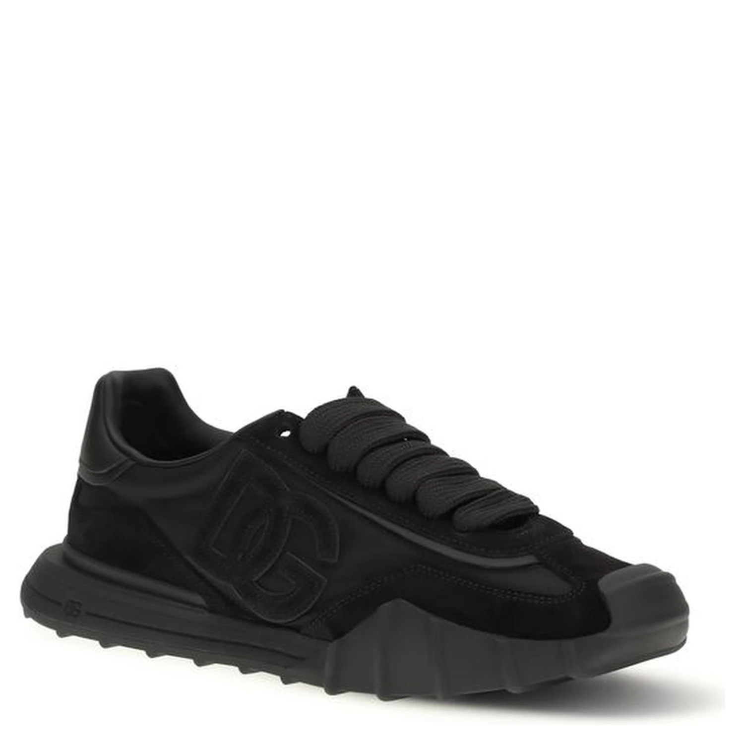 Black Calf Leather Bos Taurus Athletic Sneakers