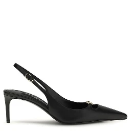 Black Calf Leather Bos Taurus High Heel Pumps