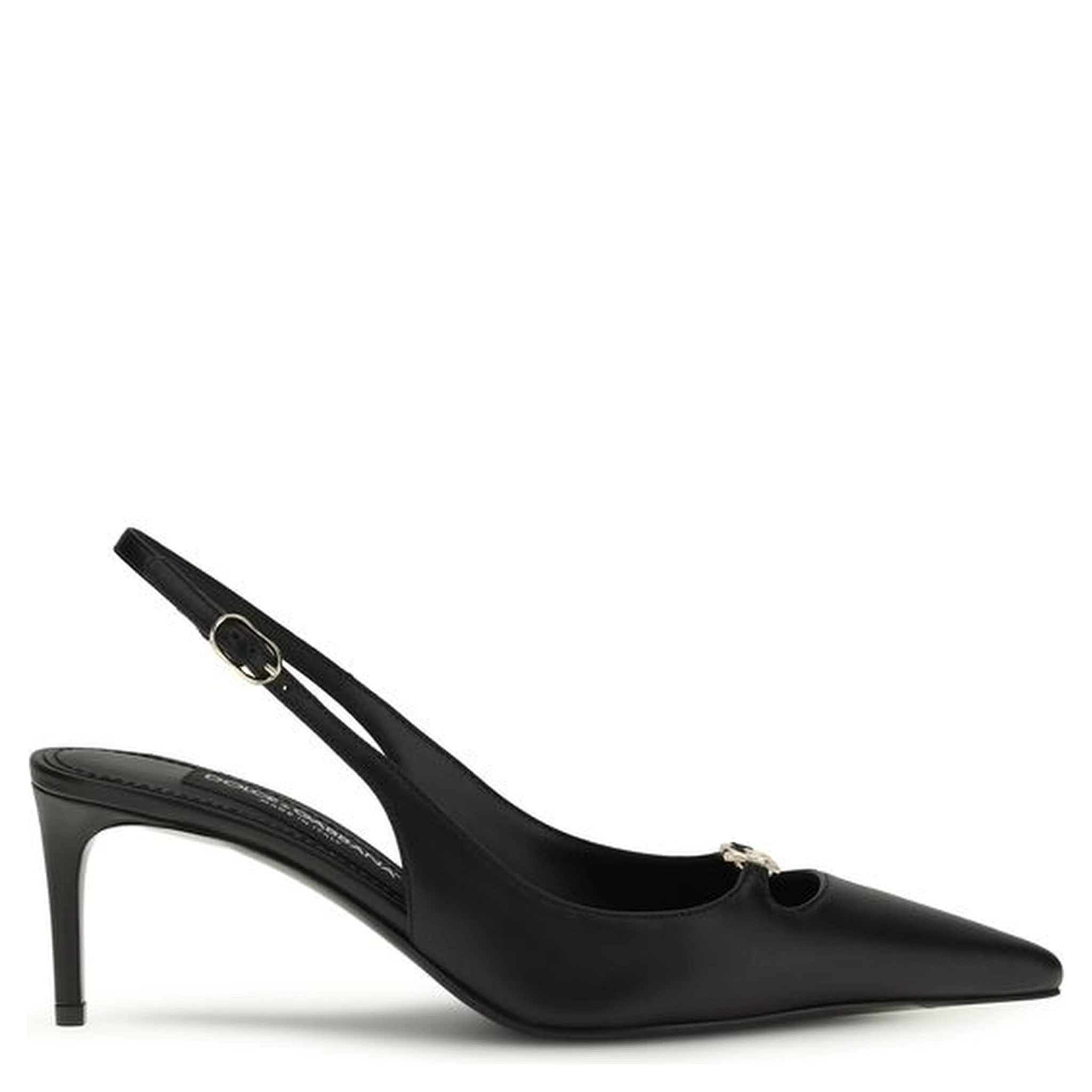 Black Calf Leather Bos Taurus High Heel Pumps