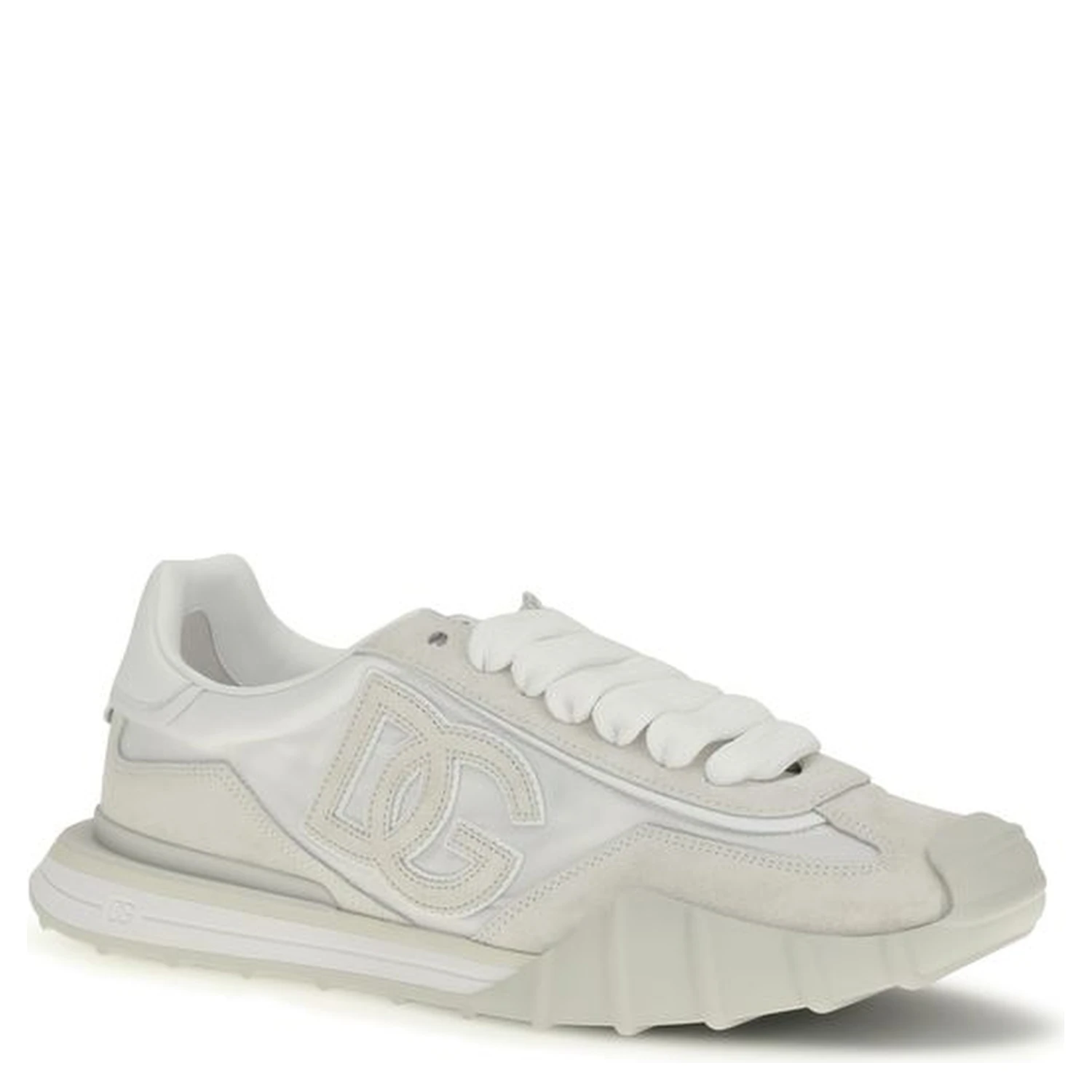 White Calf Leather Bos Taurus Athletic Sneakers