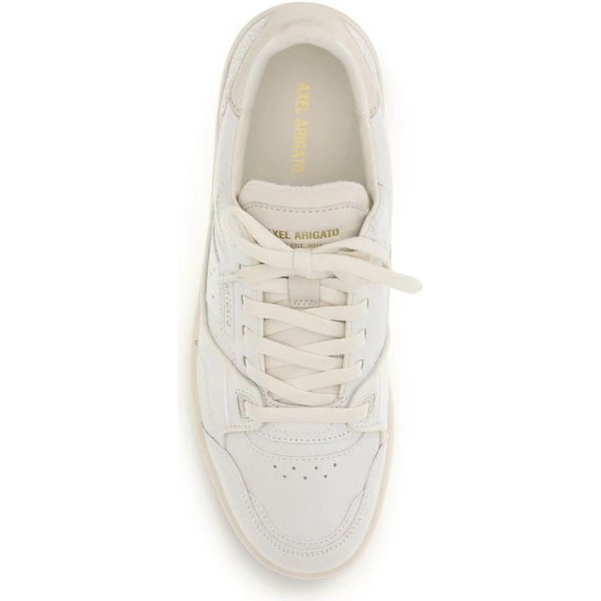 White Calf Leather Bos Taurus Low Top Sneakers