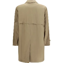 Beige Polyamide Trench Coat