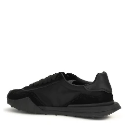 Black Calf Leather Bos Taurus Athletic Sneakers