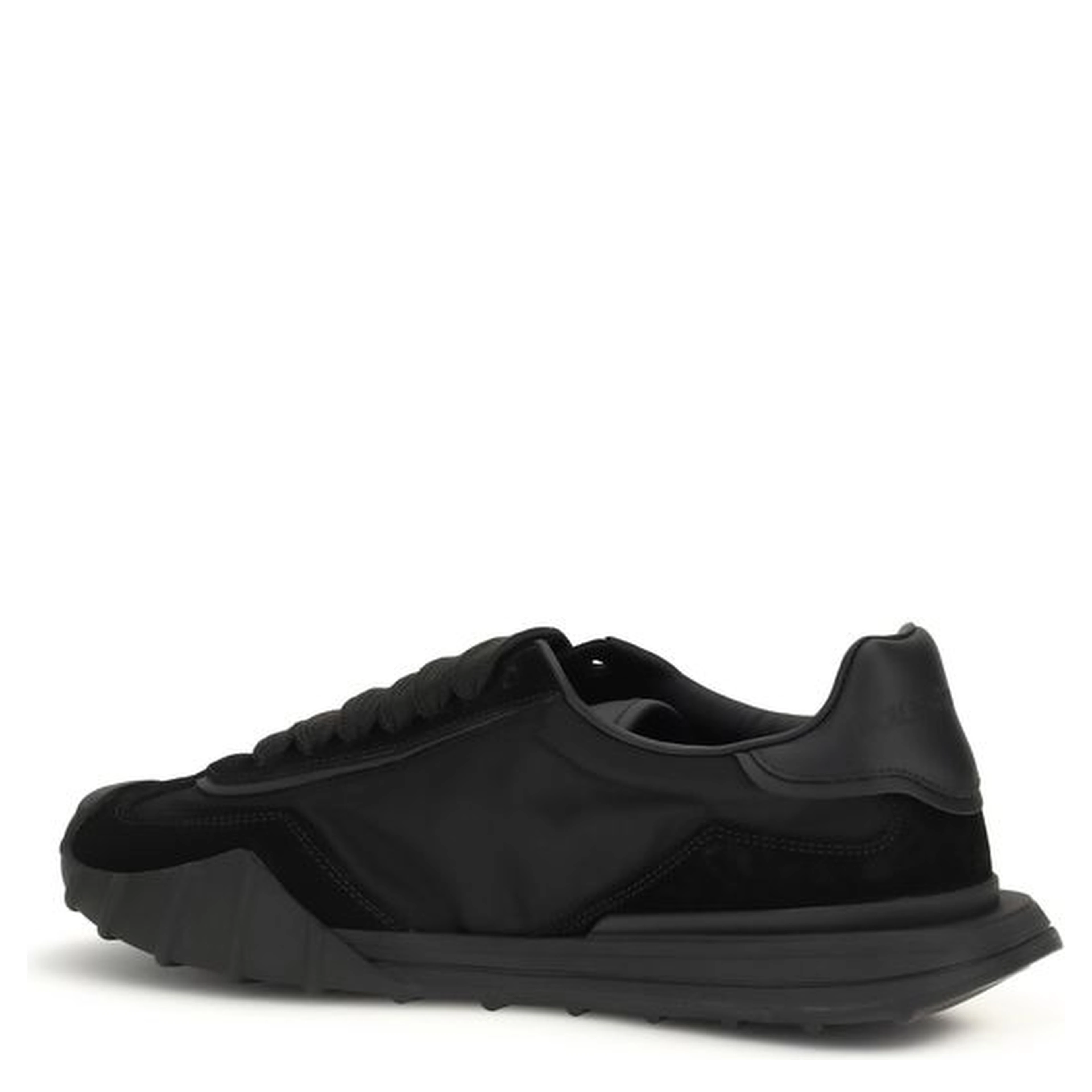 Black Calf Leather Bos Taurus Athletic Sneakers